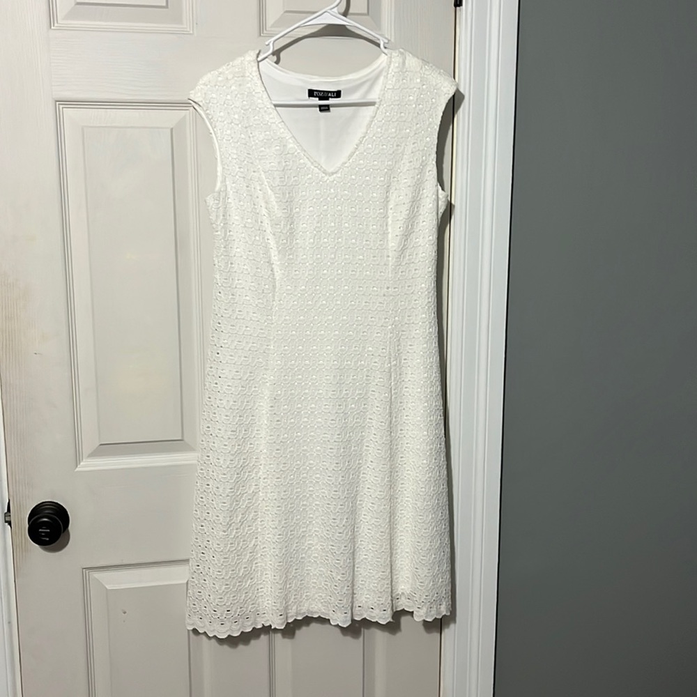 White lace dress